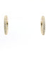 14K Yellow Gold And 0.70 CTW Diamond Inside/Out Huggie Hoop Earring