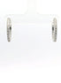 14K White Gold 0.70 CTW Diamond Huggie Hoop Earrings