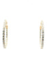 14K Yellow Gold 2 CTW Lab Grown Diamond Inside/Out Hoop Earrings