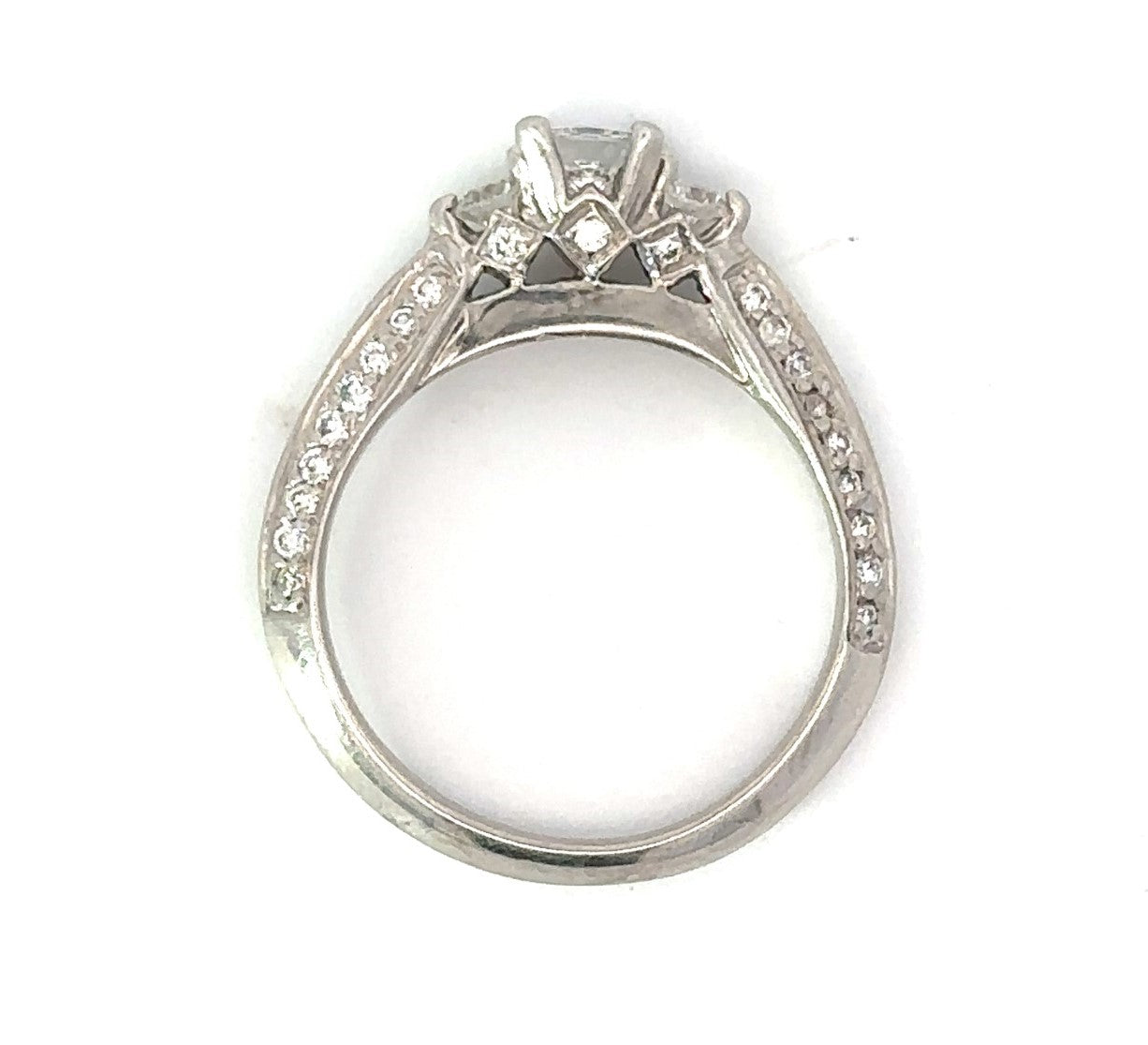14K White Gold .33 CT Diamond Engagement Ring