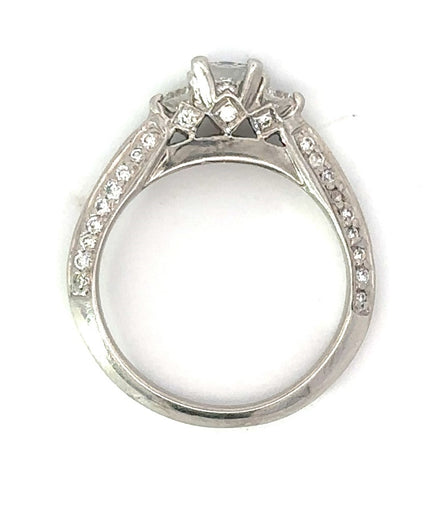 14K White Gold .33 CT Diamond Engagement Ring