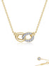 Lafonn 0.42 CTW Simulated Diamond Interlocking Circles Necklace