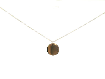 14K Yellow Gold Round Cluster Diamond Necklace