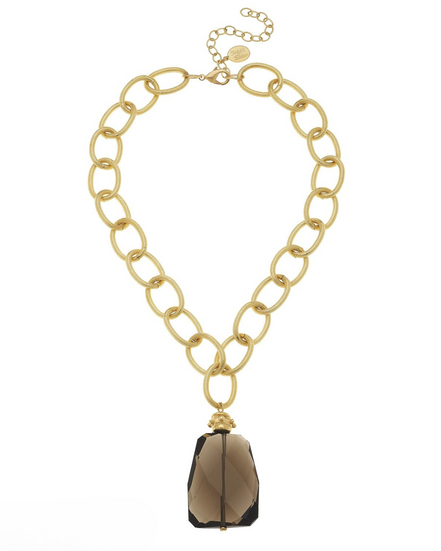 Susan Shaw Elizabeth Genuine Quartz Necklace