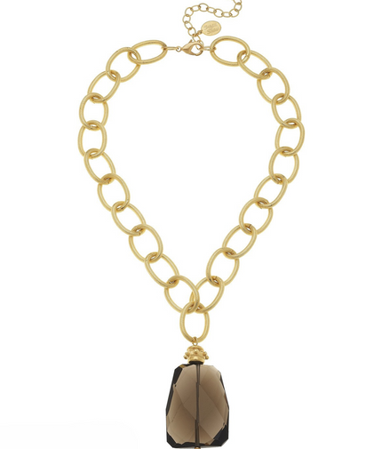 Susan Shaw Elizabeth Genuine Quartz Necklace