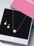 Pandora Essence Gold Plated Pearl Jewelry Set