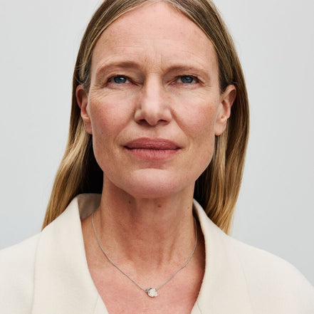 Pandora Moments White Rose in Bloom Collier Necklace 45 cm