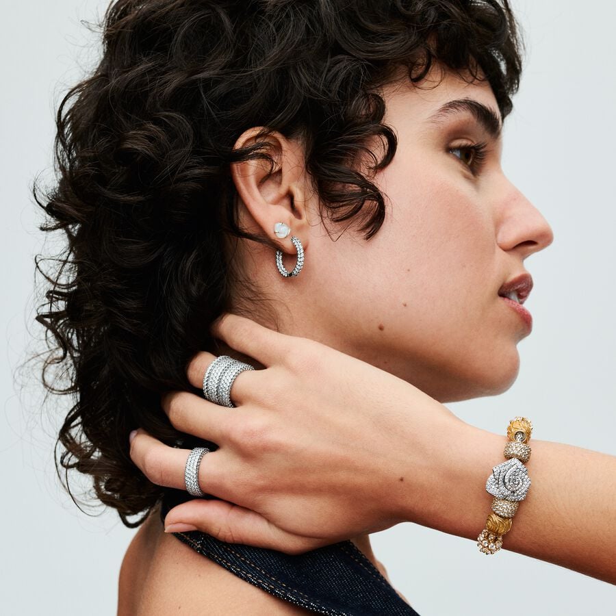 Pandora Moments Yellow Rose in Bloom Charm