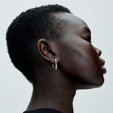 Pandora Essence Organically V-Shaped Open Hoop Earrings