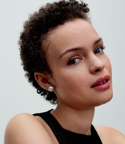 Pandora Essence Baroque Treated Freshwater Cultured Pearl Stud Earrings