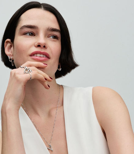 Pandora Essence Round Huggie Hoop Earrings