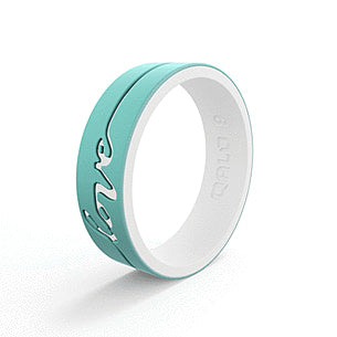 QALO Ladies Strata Love Silicone Ring
