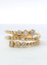 14K Yellow Gold and 0.41 CTW DIamond Fashion Wrap Ring