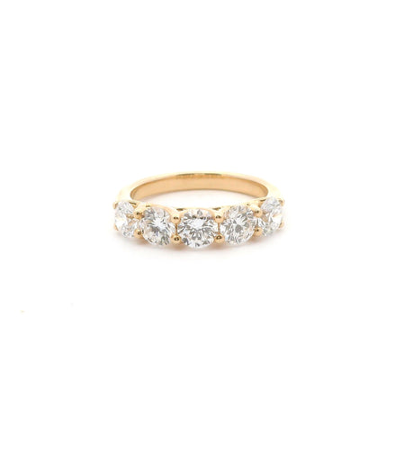 14K Yellow Gold 2 CTW Lab Grown Diamond 5 Stone Ring