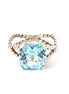 Raymond Mazza Silver Blue Topaz Ring