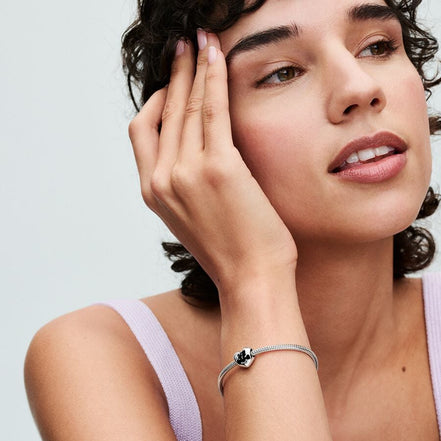 Pandora Disney Mickey Mouse & Minnie Mouse Heart Charm