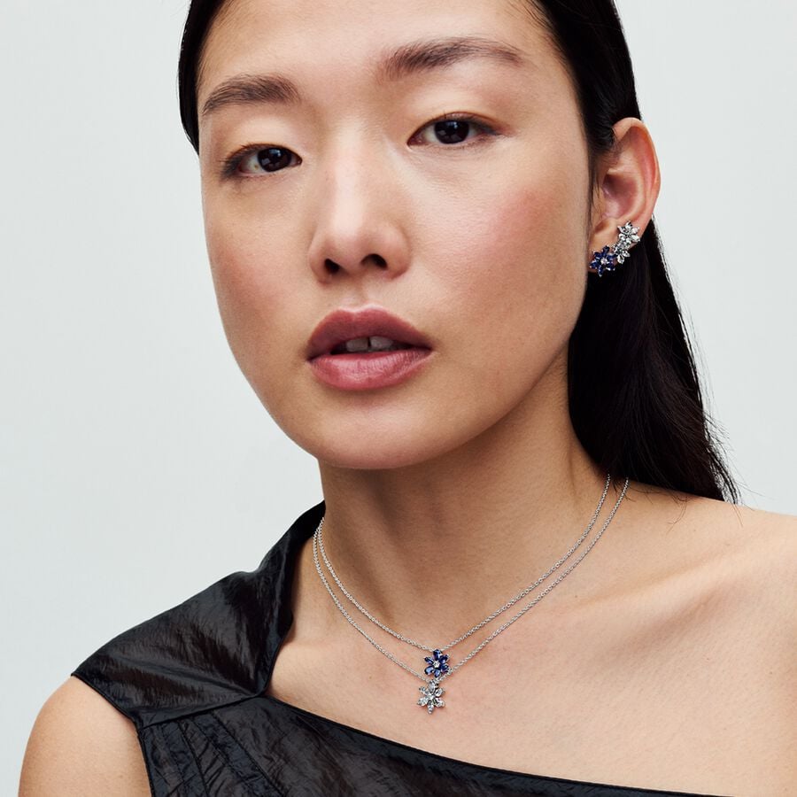 Pandora Timeless Sparkling Herbarium Cluster Pendant Necklace