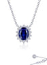 Lafonn 3.35 CTW Simulated Diamond & Lab Grown Sapphire Halo Necklace