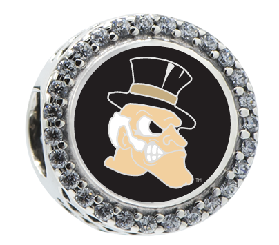 Pandora Wake Forest Demon Deacon Button Charm