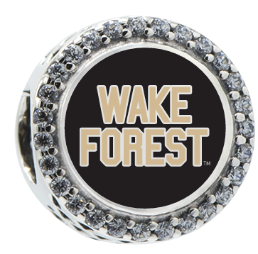 Pandora Wake Forest Logo Button Charm