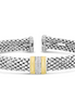 Sterling Silver And 18K Yellow Gold 7.7MM Diamond Popcorn Cuff Bracelet