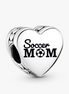 Soccer Mom Heart Charm