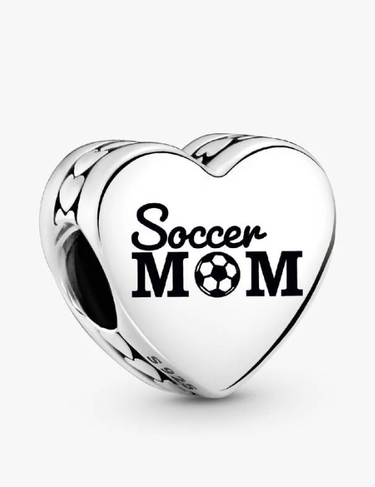 Soccer Mom Heart Charm