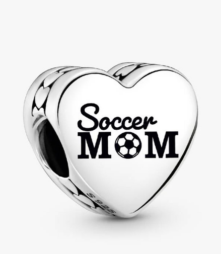 Soccer Mom Heart Charm