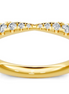 14K Yellow Gold 0.25 CTW Lab Grown Diamond Pinched Petite Band