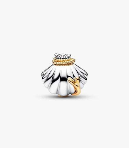 Disney Princesses Ariel Shell Lab-Grown Diamond Two-Tone Charm