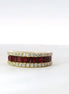 14K Yellow Gold 0.65 CT Diamond And 2.05 CT Ruby Ring
