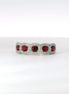 14K White Gold Diamond And Ruby Anniversary/Fashion Ring