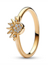 Pandora Moments Celestial Sparkling Sun Ring Size 6