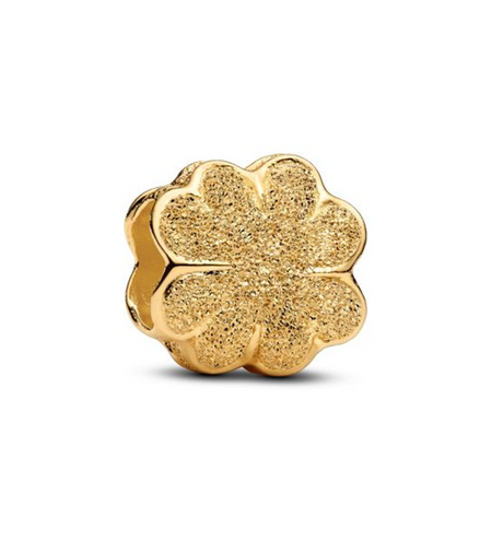 Pandora Textured Clover Gold-Plated Mini Charm