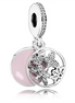 Springtime Dangle with Soft Pink Enamel Charm