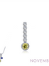 Lafonn 0.32 CTW Simulated Diamond And Simulated Yellow Topaz November Birthstone Love Pendant