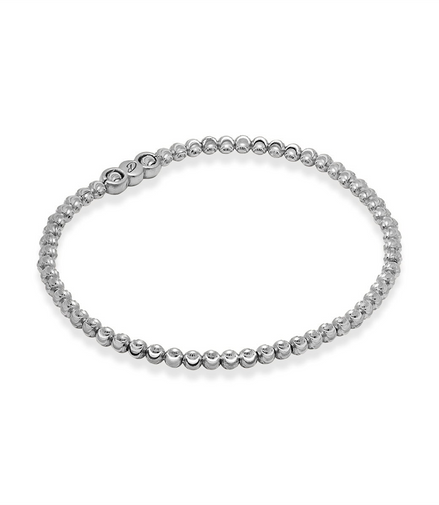 Desmos Rhodoium Plated Elastic Moon Bracelet