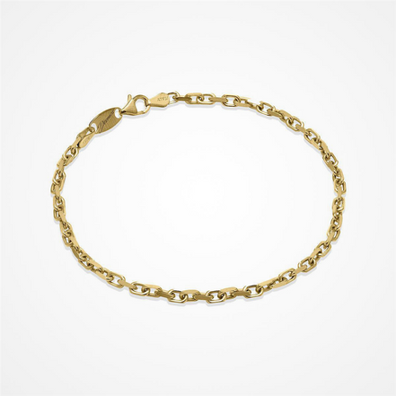 Desmos Gold Plated Forzata 100 Bracelet 8"