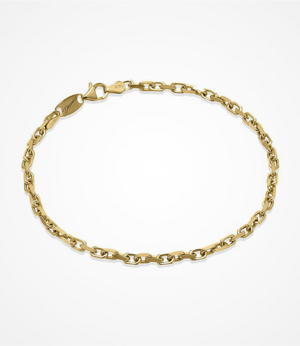 Desmos Gold Plated Forzata 100 Bracelet 8"