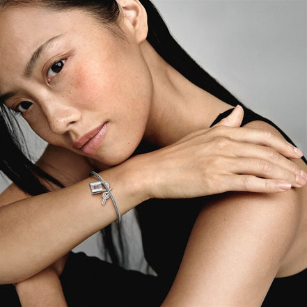 Pandora Moments Engraveable Padlock and Key Dangle Charm