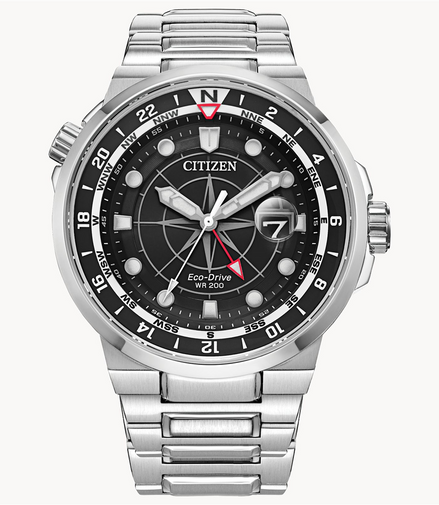 Citizen Eco-Drive Sport Luxury Endeavor Stainless Steel Bracelet
