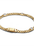 Pandora Timeless Heart Gold-Plated Cuban Chain Bracelet Size 18