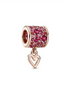 Pavé Freehand Heart Barrel Charm