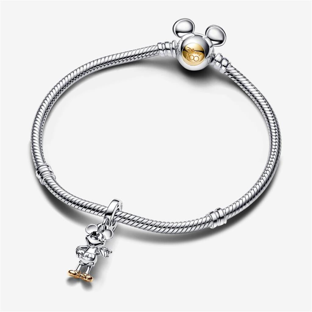 Pandora Disney 100th Anniversary Mickey Mouse Lab-grown Diamond Dangle Charm