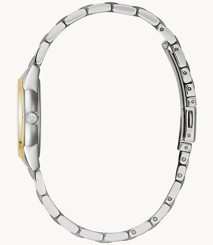 Bulova Ladies Sutton White Dial Stainless Steel Bracelet Watch