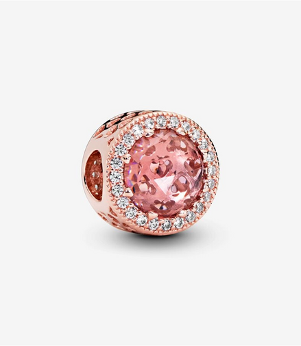 Pandora Moments Blush Pink Radiant Hearts Charm