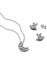 Pandora Moon Stud Earrings and Pendant Necklace Gift Set