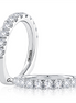 A.JAFFE 14K White Gold Diamond Wedding Band