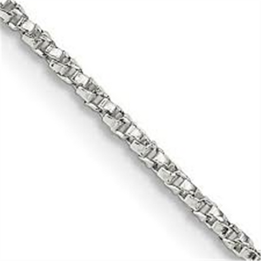 Sterling Silber 18"Box Chai 1.25mm