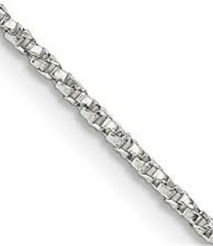 Sterling Silber 18"Box Chai 1.25mm